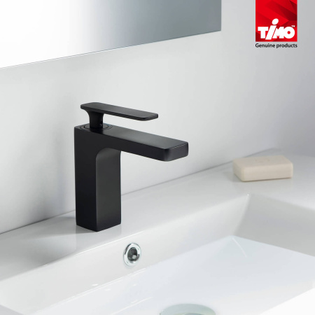 Смеситель для раковины Timo Torne черный 4361/03F